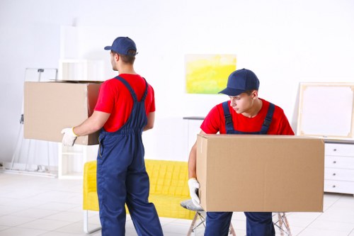 Office removals team planning a move in West Hampstead