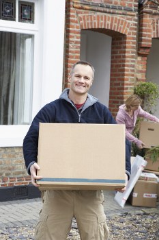 Removal team handling a home move in West Hampstead