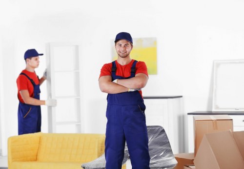 Moving team handling a residential move in West Hampstead