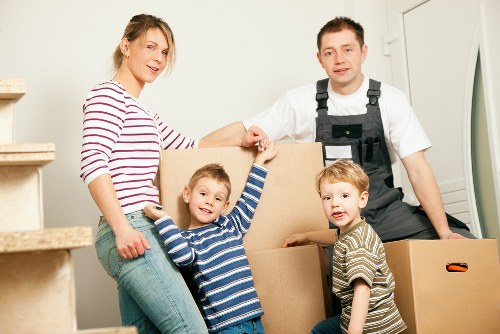 Moving van outside a West Hampstead residential property