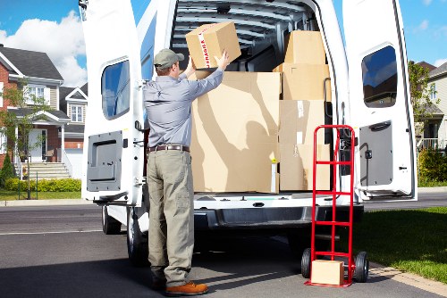 Furniture being carefully loaded for a local house move