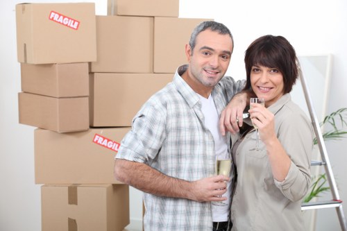 Furniture handling during a West Hampstead removal service